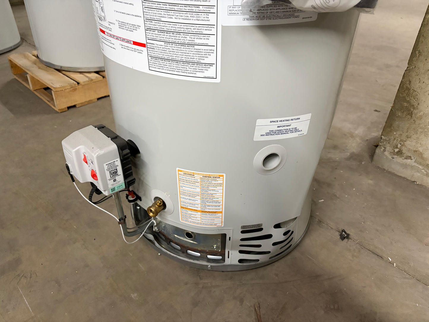 Bradford White 48 Gallon Natural Gas Power Vented Water Heater (RG2PV50H6N)