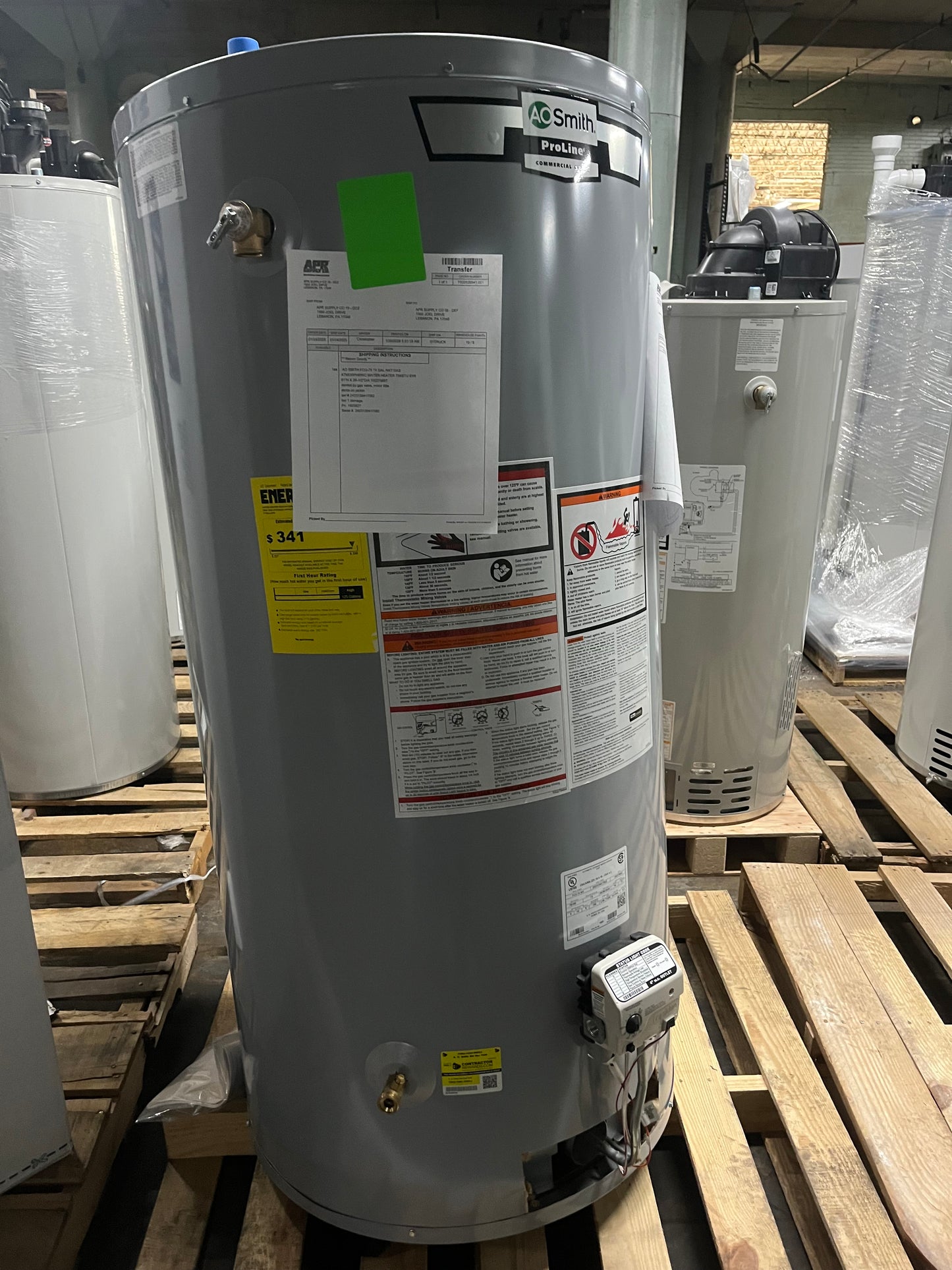 AO Smith 74 Gal Natural Gas Atmospheric Water Heater (FCG-75)