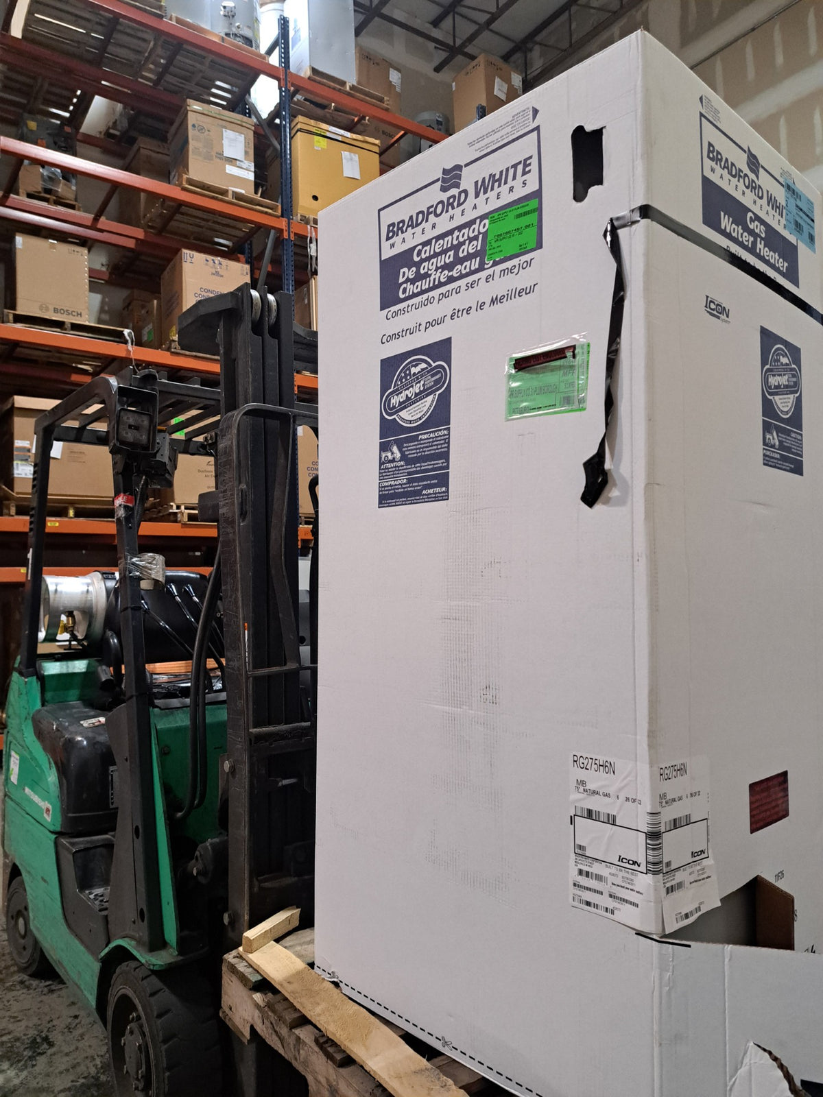 Bradford White 75 Gallon Natural Gas Atmospheric Water Heater (RG275H6N)