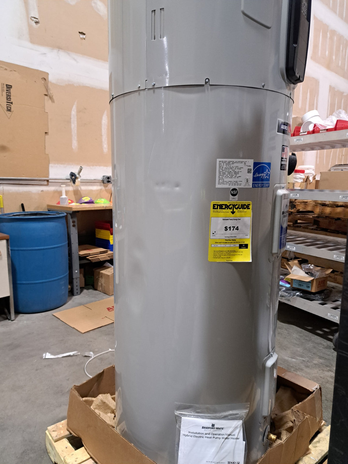 Bradford White 80 Gallon Heat Pump Water Heater (RE2HP8010)