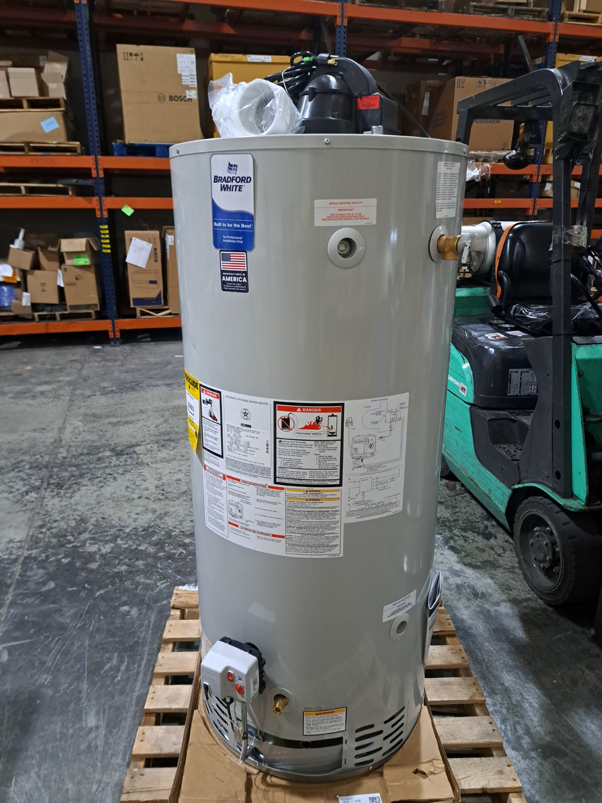 Bradford White 75 Gallon Natural Gas Power Vented Water Heater (RG2PV75H6N)