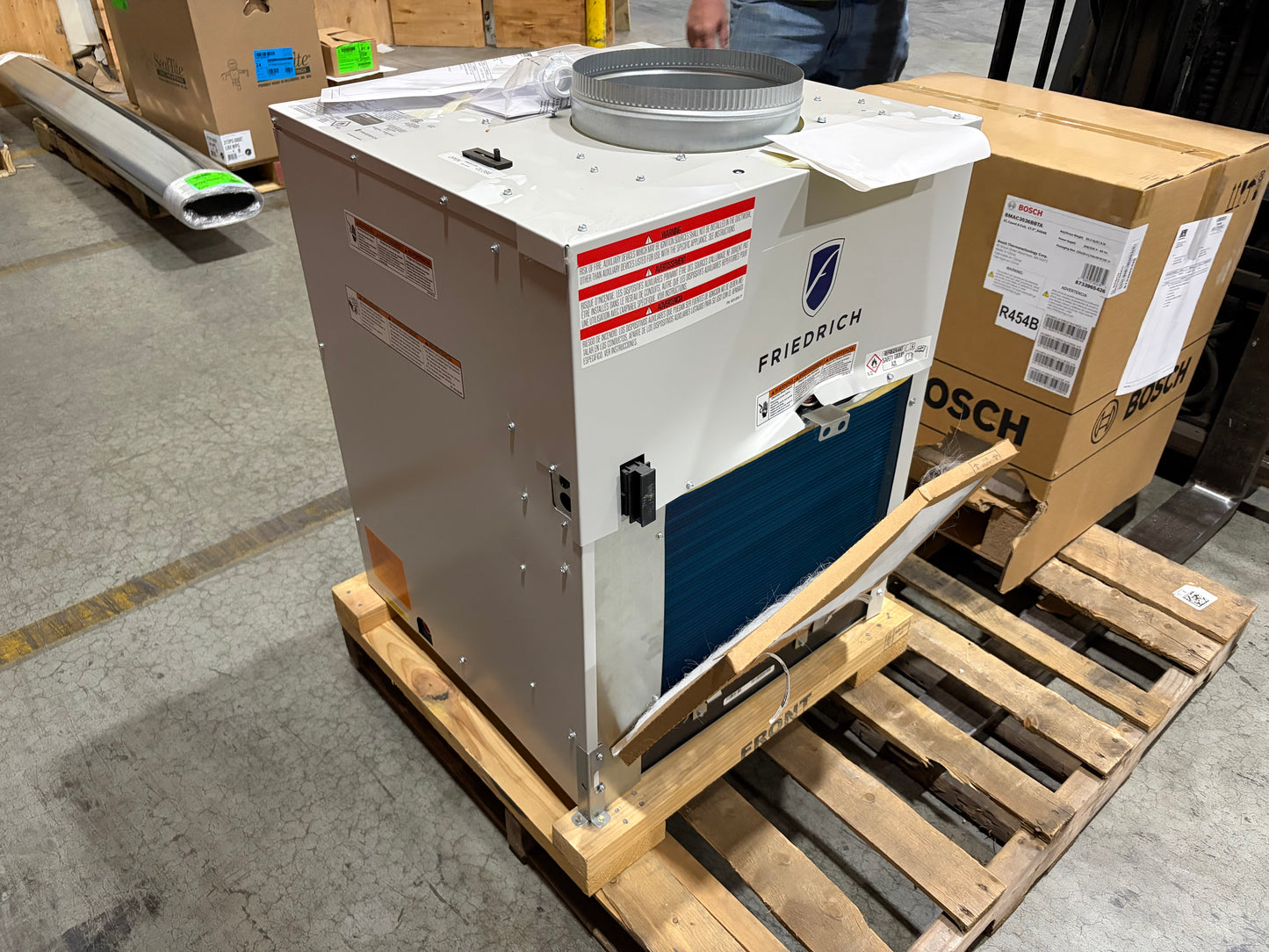 FRIEDRICH VHA12K34RCQ VPAC 12,000 BTU VERTICAL SINGLE PACKAGE HEAT PUMP 3.4KW HEAT KIT R-32