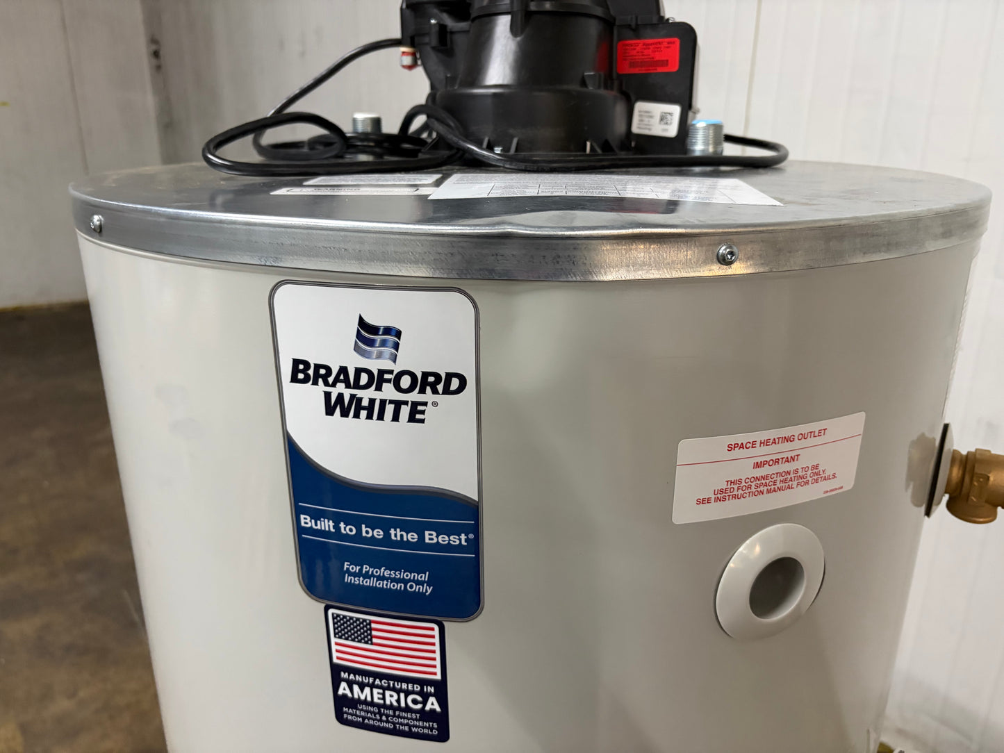 Bradford White 75 Gallon Propane Power Vented Water Heater (RG2PV75H6X)