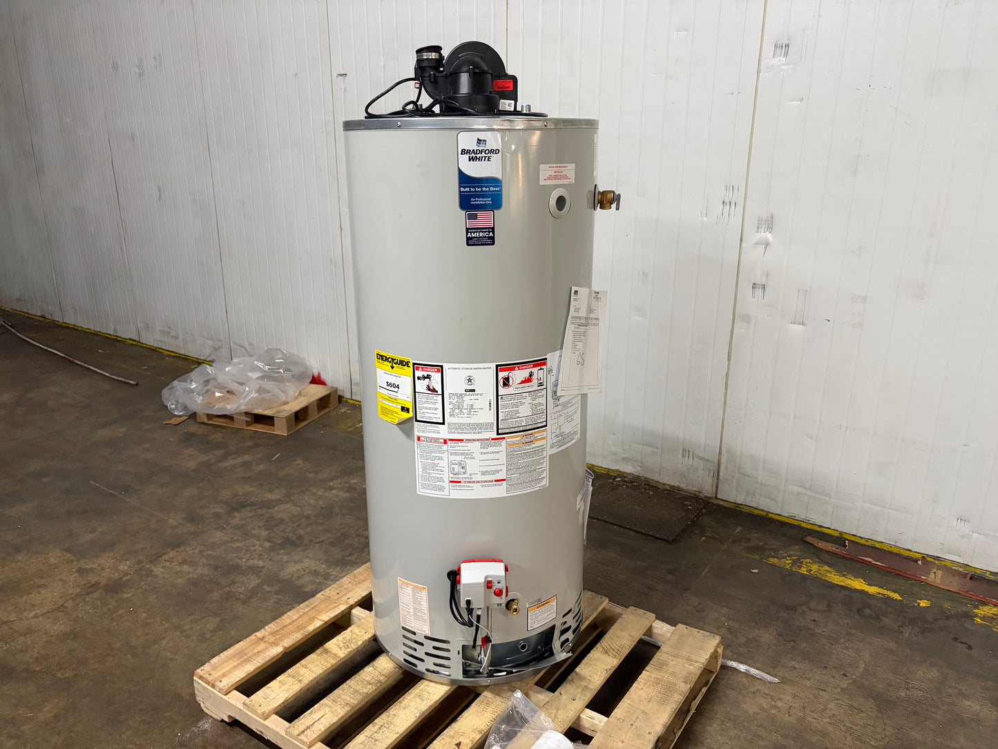 Bradford White 75 Gallon Propane Power Vented Water Heater (RG2PV75H6X)