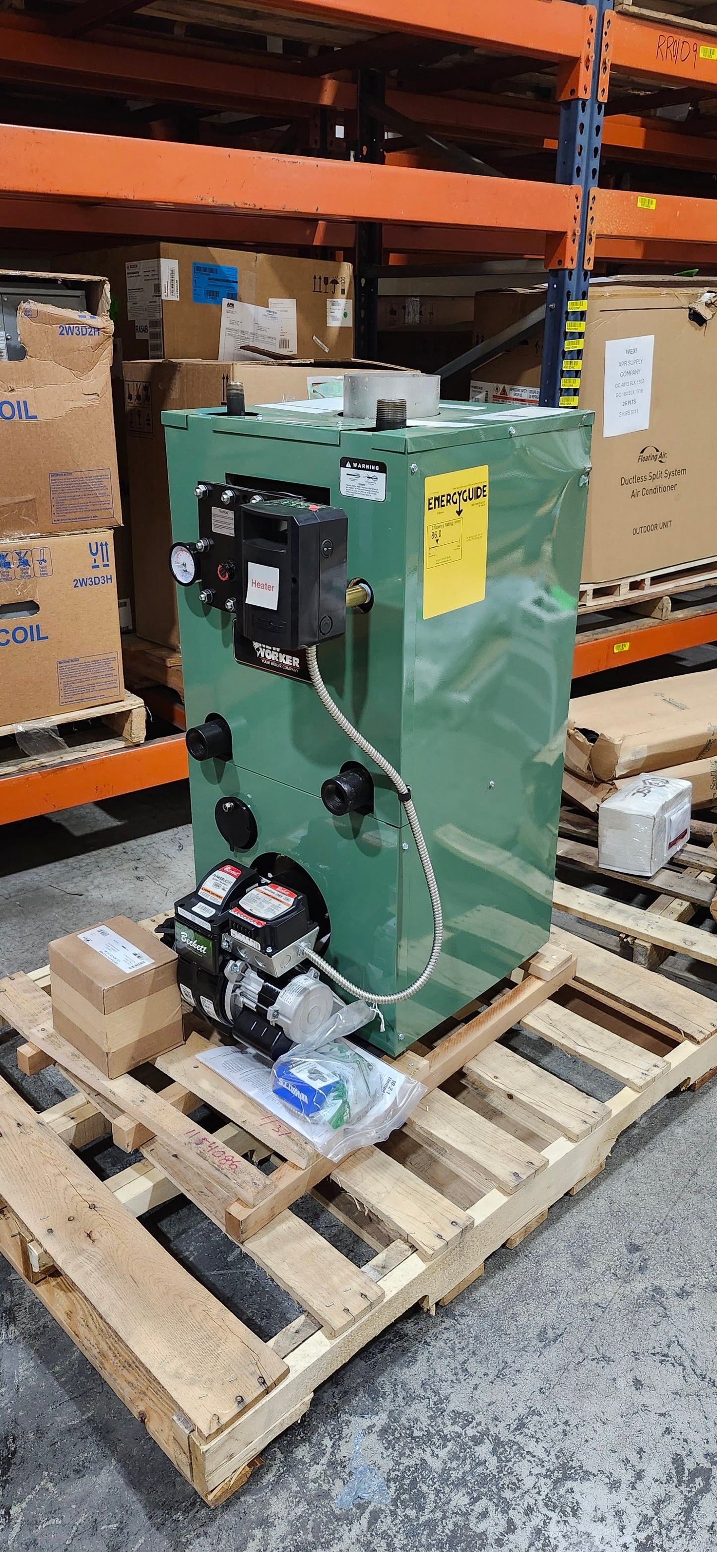 New Yorker 154K BTU Oil Boiler w/ S-5 Coil (AP-154U-T)