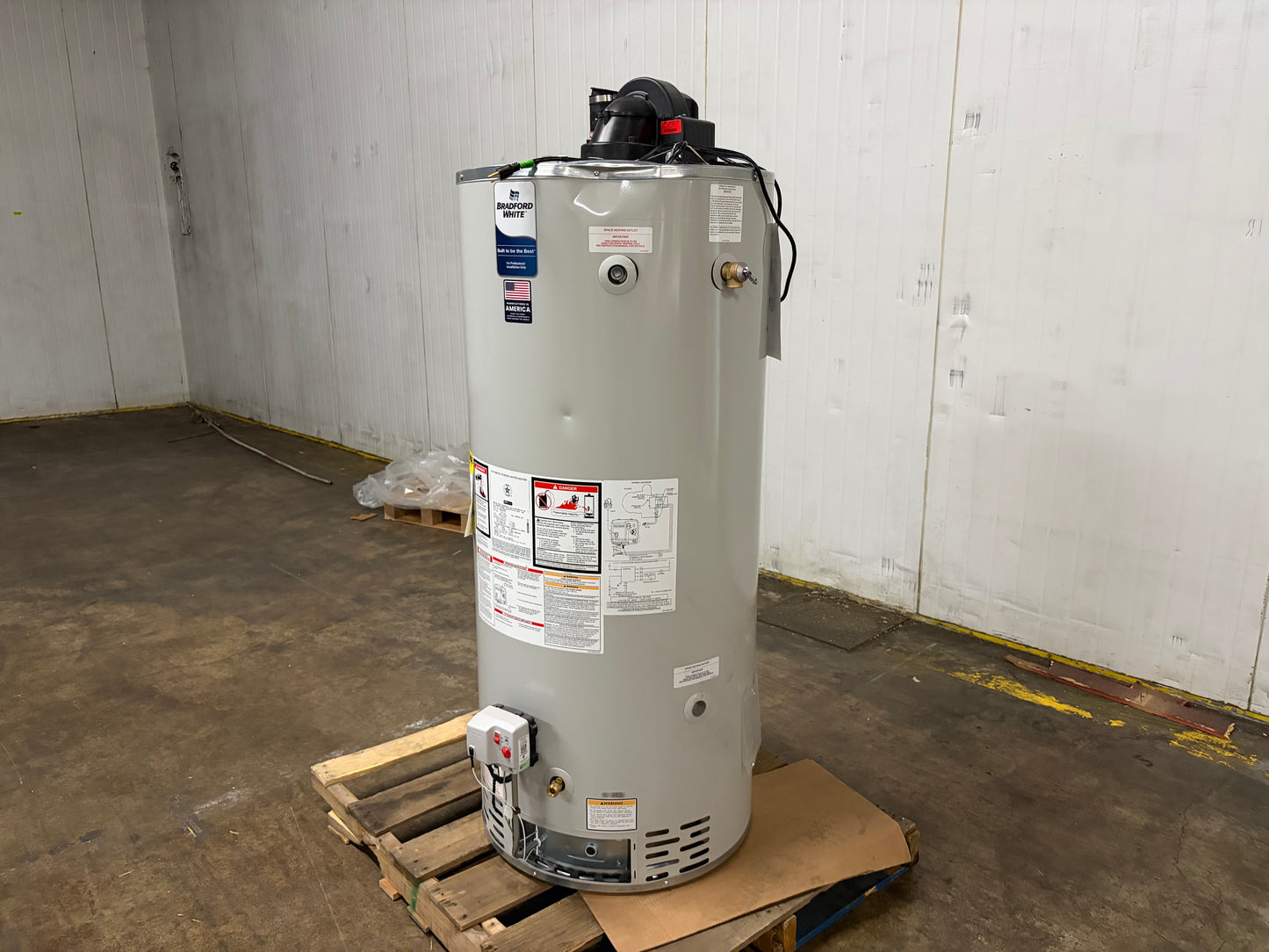 Bradford White 75 Gallon Natural Gas Power Vented Water Heater (RG2PV75H6N)