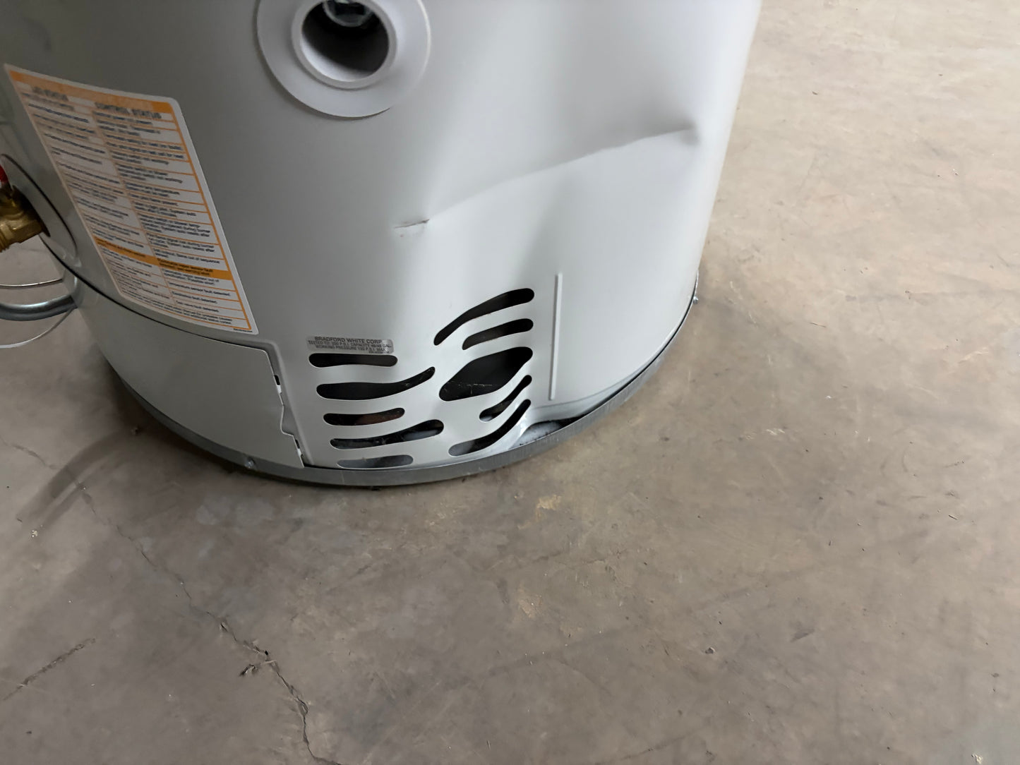 Bradford White RG2PV50H6N 48 Gallon NAT GAS POWER VENTED WATER HEATER W/SIDE HIGH INPUT