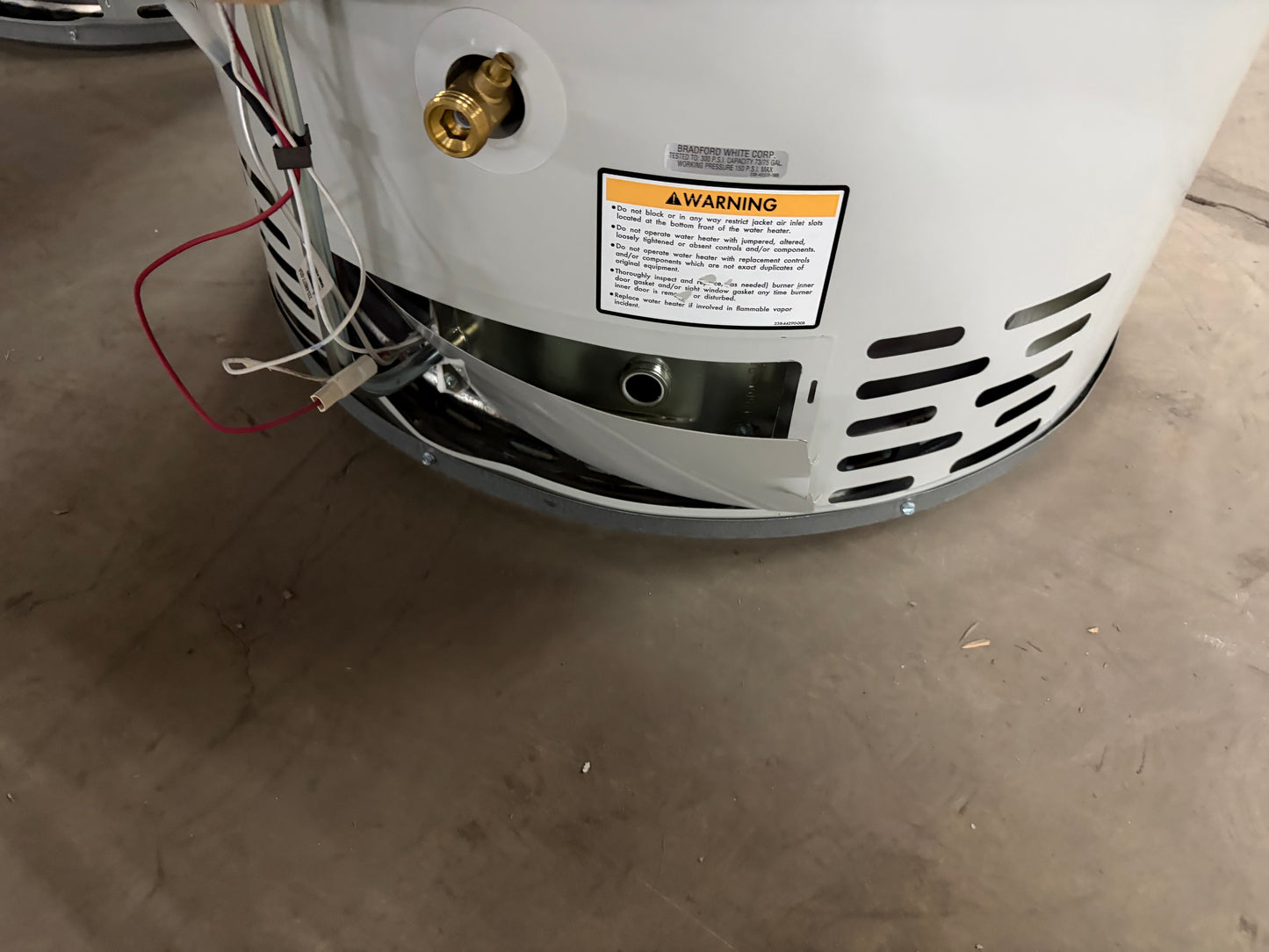 Bradford White 75 Gallon Natural Gas Atmospheric Water Heater (RG275H6N)