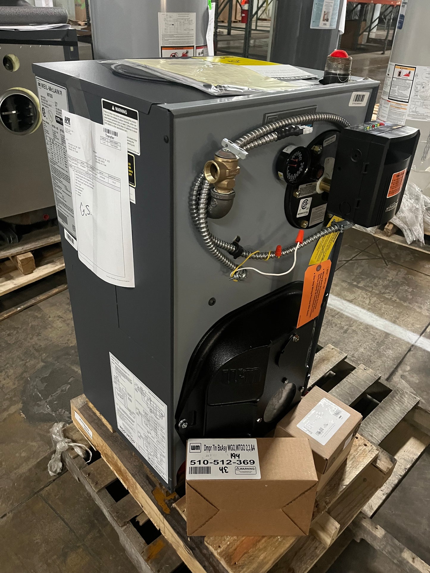 Weil Mclain 140K BTU Oil Fired Hot Water Boiler 87% (PWTGO-4)
