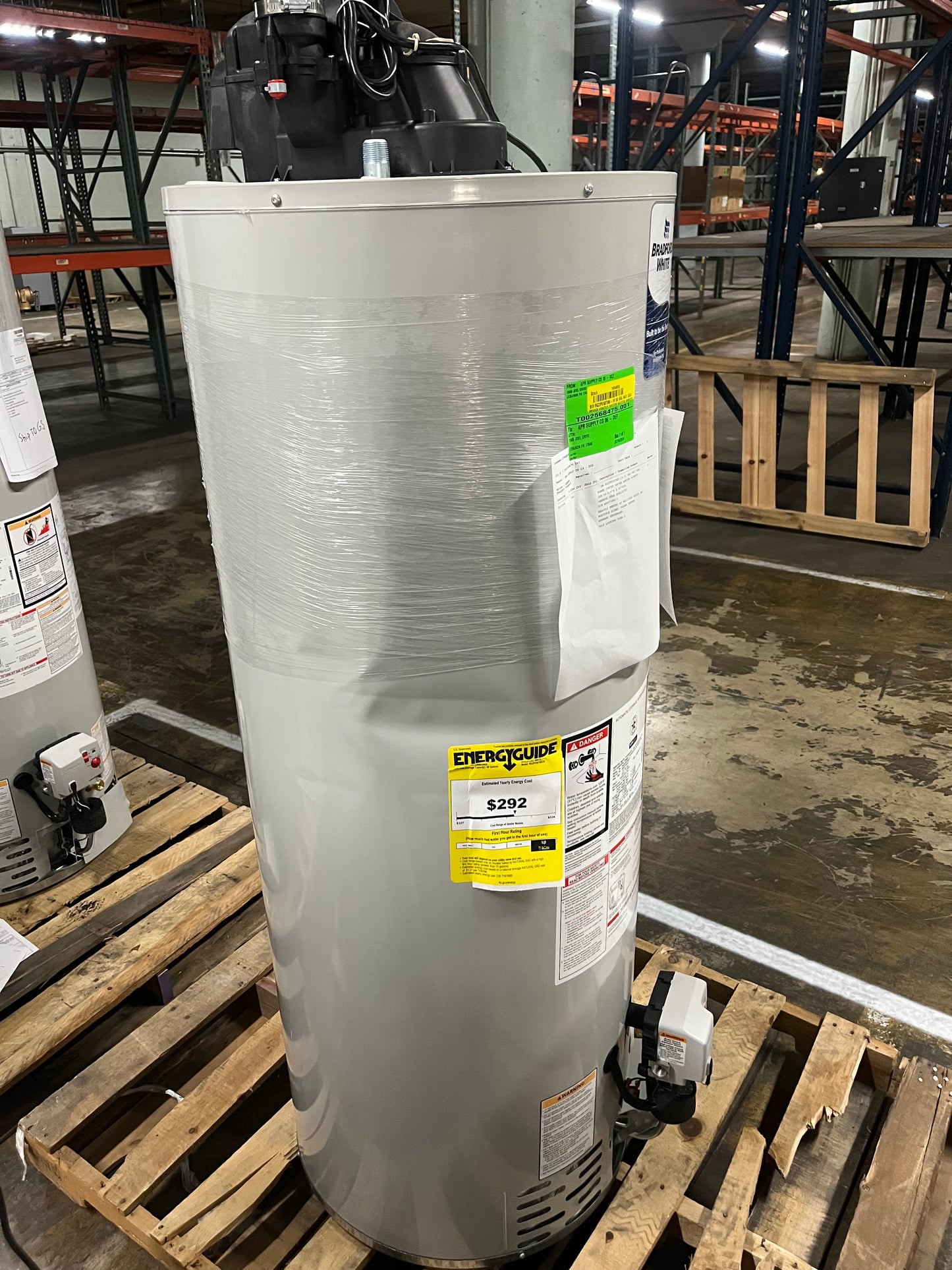 Bradford White 50 Gallon Natural Gas Power Vent Water Heater (Tall)(RG2PV50T6N)
