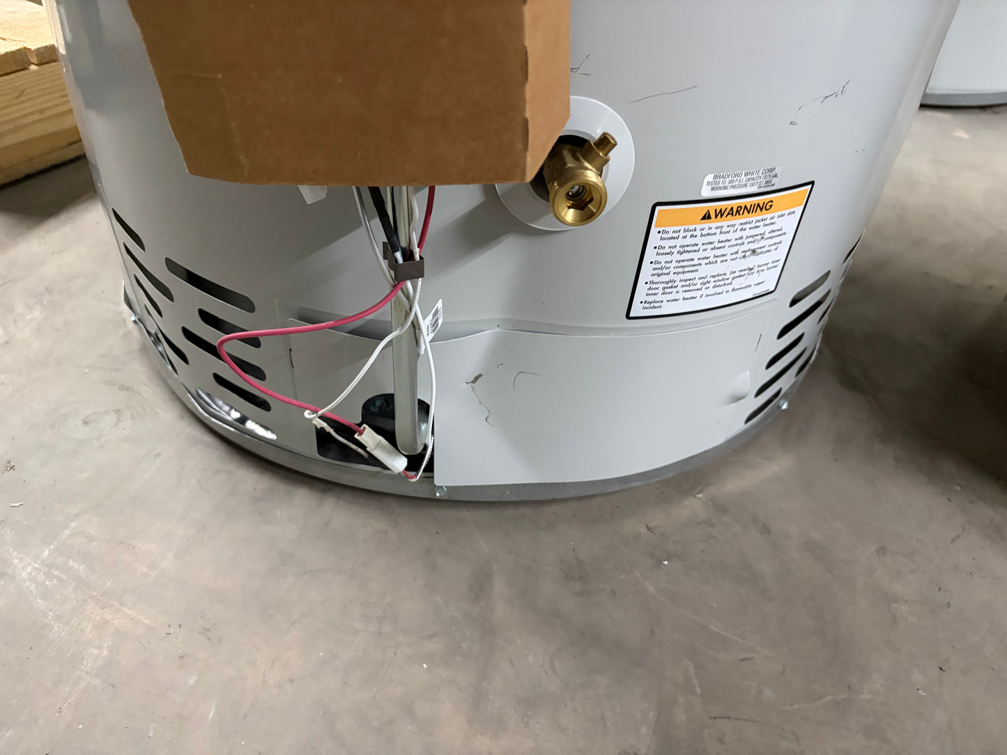 Bradford White 75 Gallon Natural Gas Atmospheric Water Heater (RG275H6N)