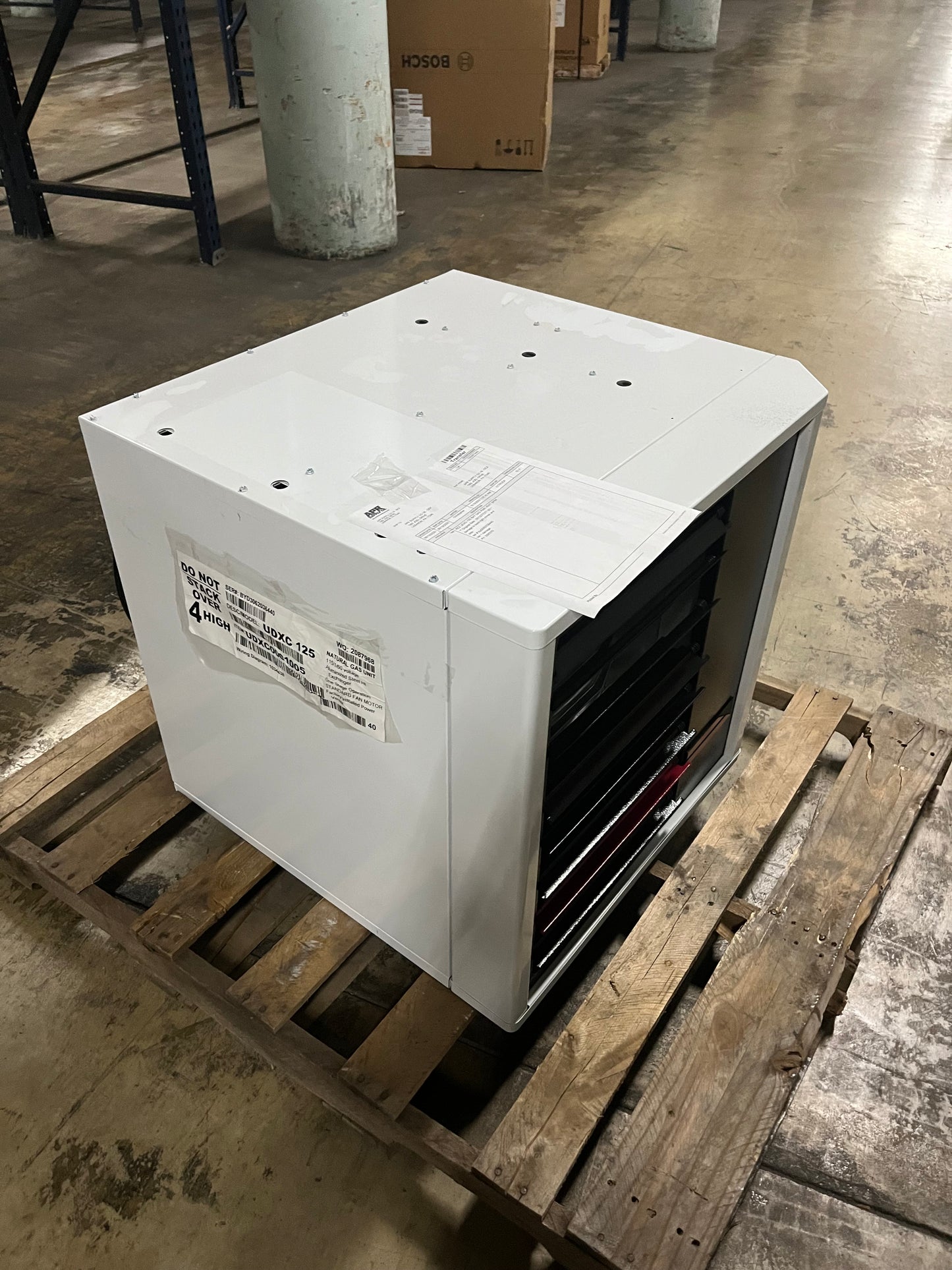 Reznor 125K BTU Gas Fired Unit Heater (UDXC-125)