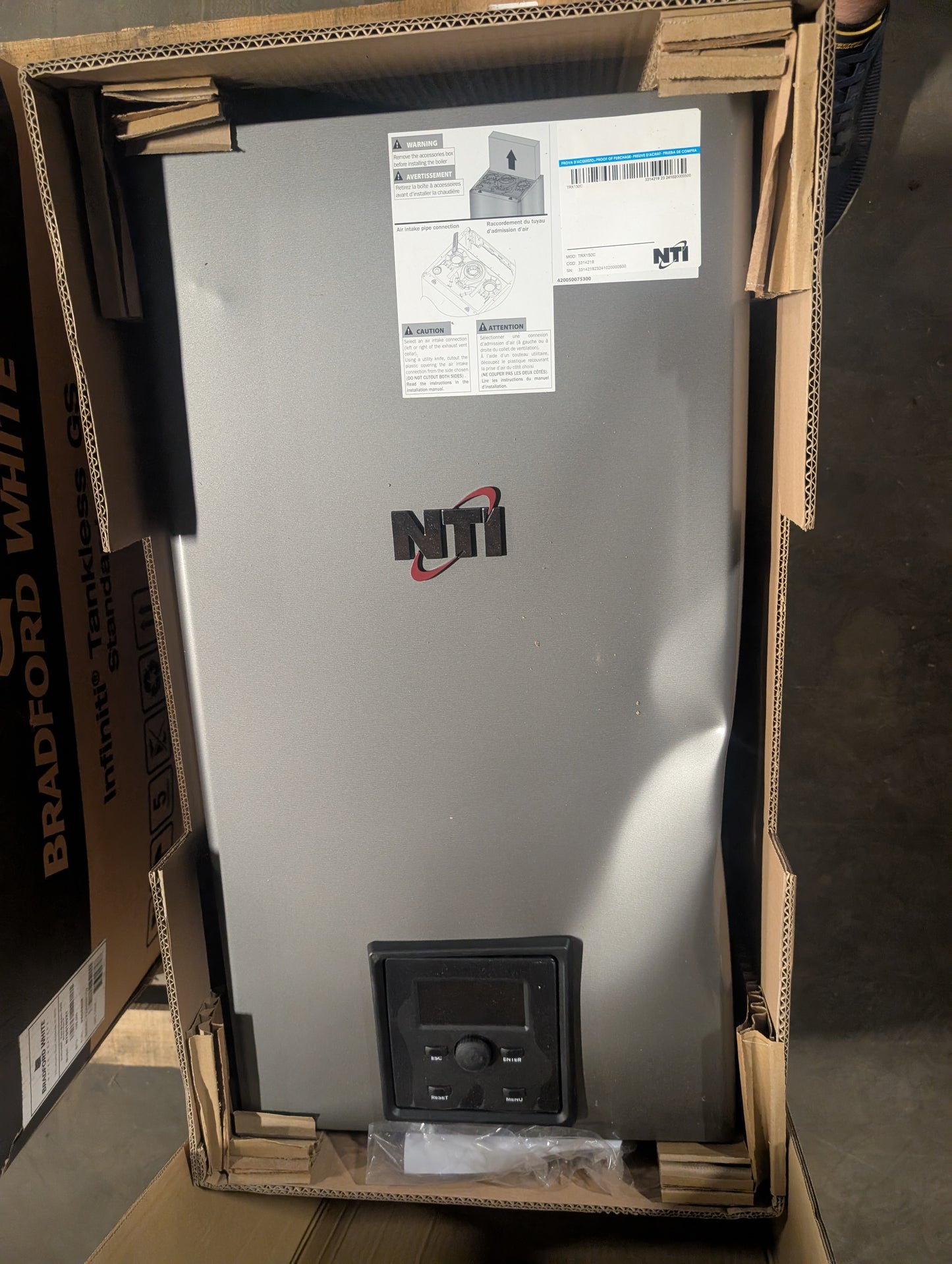 NTI 120K BTU Condensing/Combination Hot Water Boiler (TRX150C)